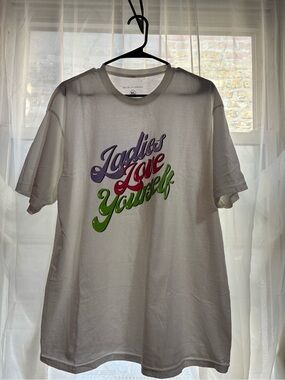 Ladies Love Yourself Graphic Tee — White